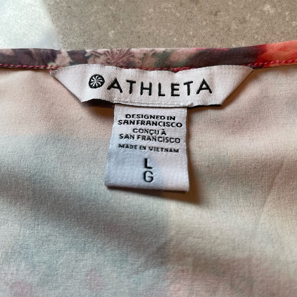 Athleta Zephyr Refined Tank - Pink Floral - Picture 5 of 8